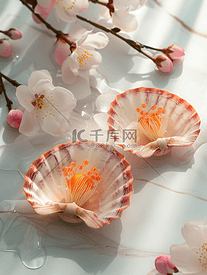 莲花樱桃扇贝