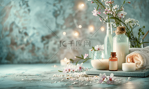 花艺沙龙摄影照片水疗和按摩产品