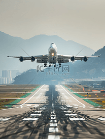 飞机起飞大型客机或货机航空公司飞行运输
