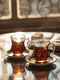 土耳其茶和糖壶