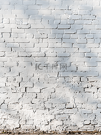 白色纹理砖墙背景