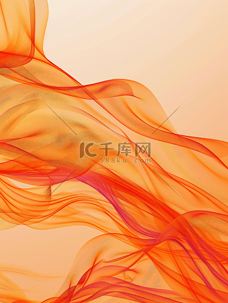 橙色波浪抽象纹理背景图案背景壁纸