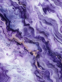 丙烯酸抽象漆紫罗兰色波浪大理石美丽的花岗岩纹理