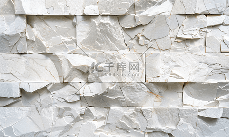 抽象白色板岩石墙背景纹理