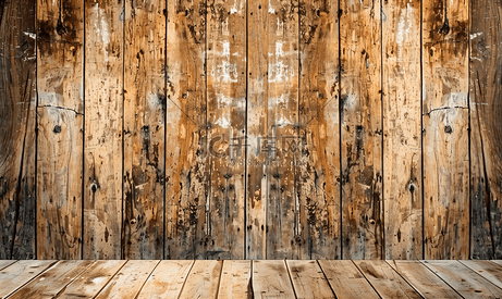 木材纹理背景旧面板内部