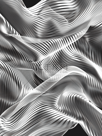 蛇皮灰度图片素材_矢量条纹灰度背景抽象线波声波振荡质朴卷曲线优雅波浪纹理表面失真黑白