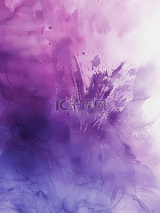 紫色水粉背景抽象水粉纹理画水彩抽象的背景设计