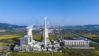 电厂火电厂烟囱热电厂冷却塔