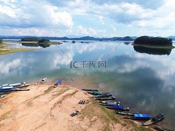 海南松涛水库自然风光