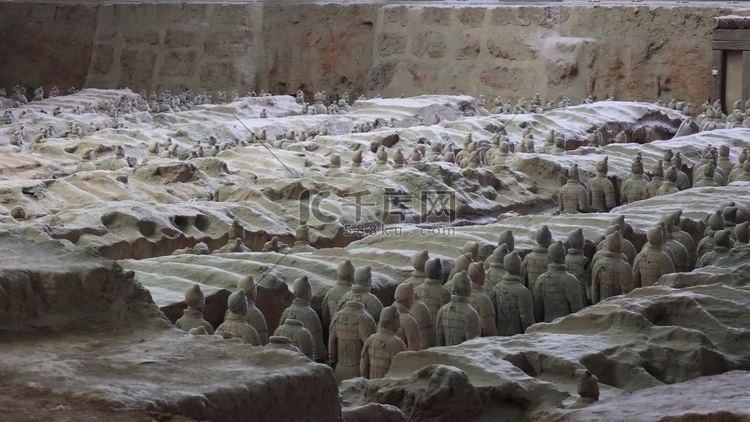 秦始皇兵马俑陶俑实拍高清摄影大图-千库网