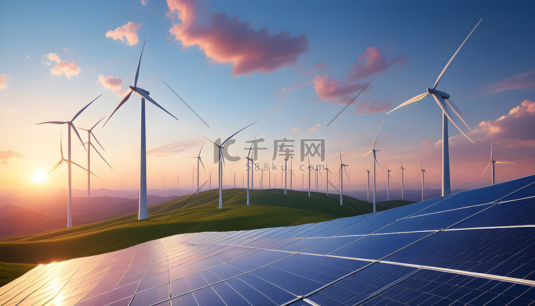 令人惊叹的数字景观在充满活力的蓝天下郁郁葱葱高清摄影大图-千库网