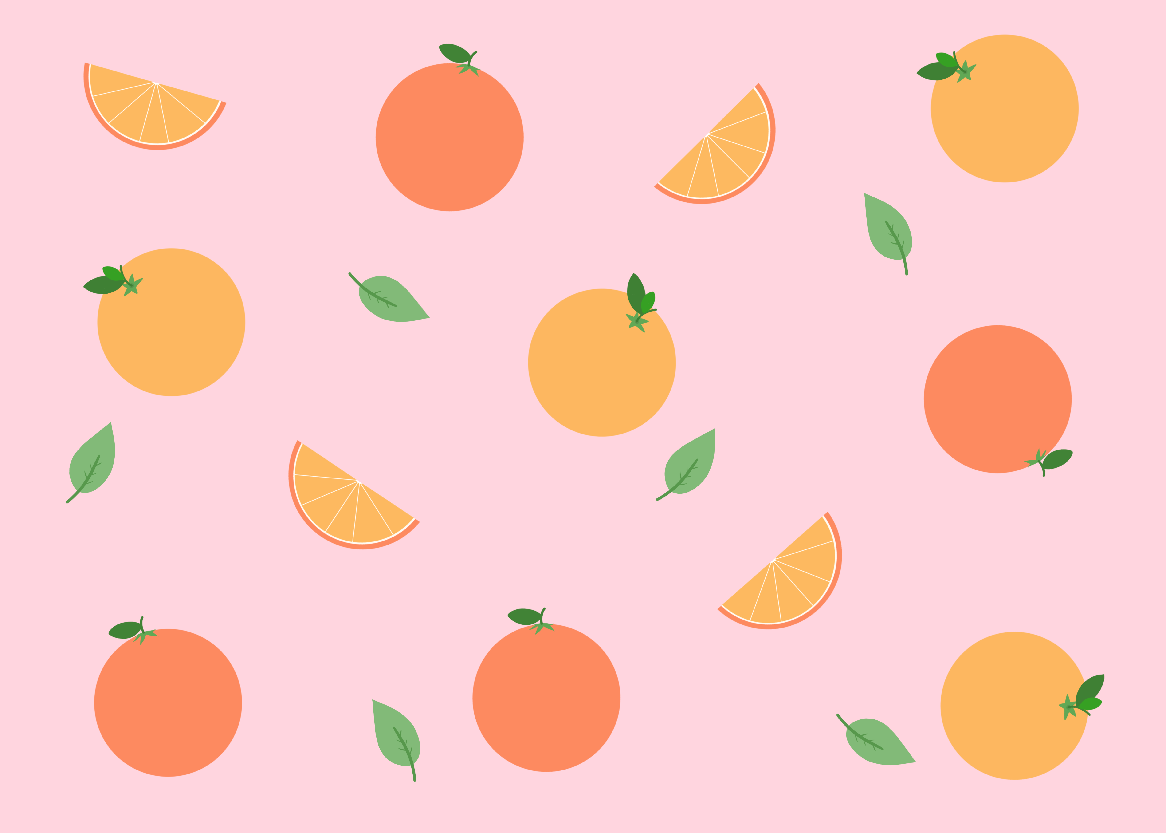 橙色小清新小人坐在橙子上创意水果卡通插画图片-千库网