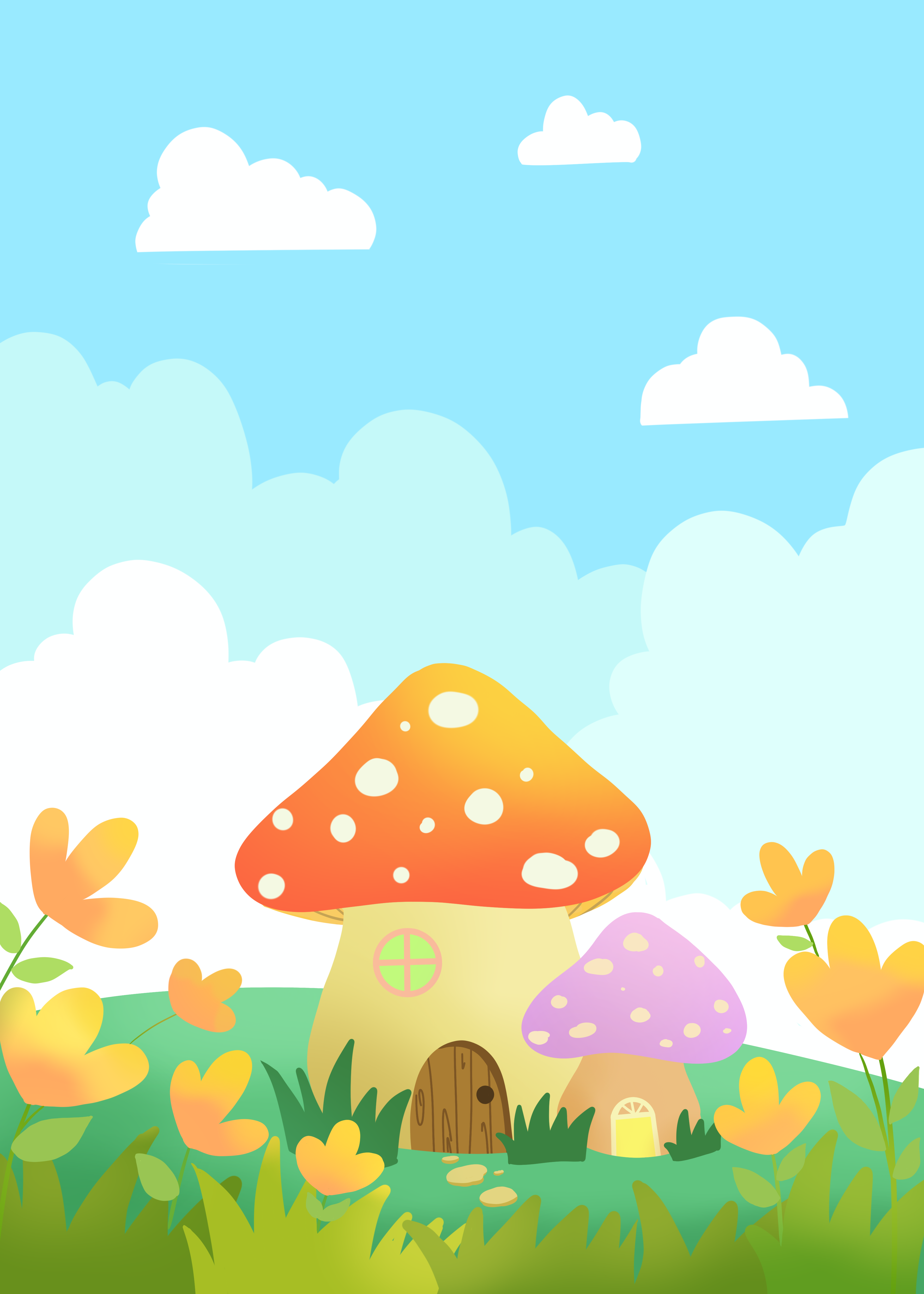 卡通大蘑菇图片素材-编号07962698-图行天下