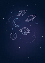 卡通星空背景图片 卡通星空背景素材图片 千库网 卡通星空背景图片 卡通星空背景素材图片 千库网