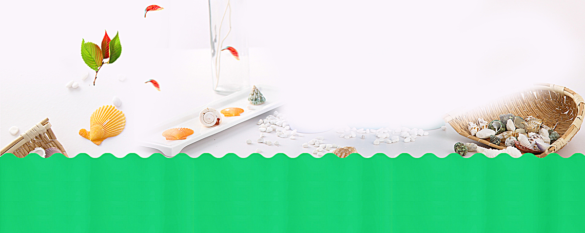 电商清新背景banner