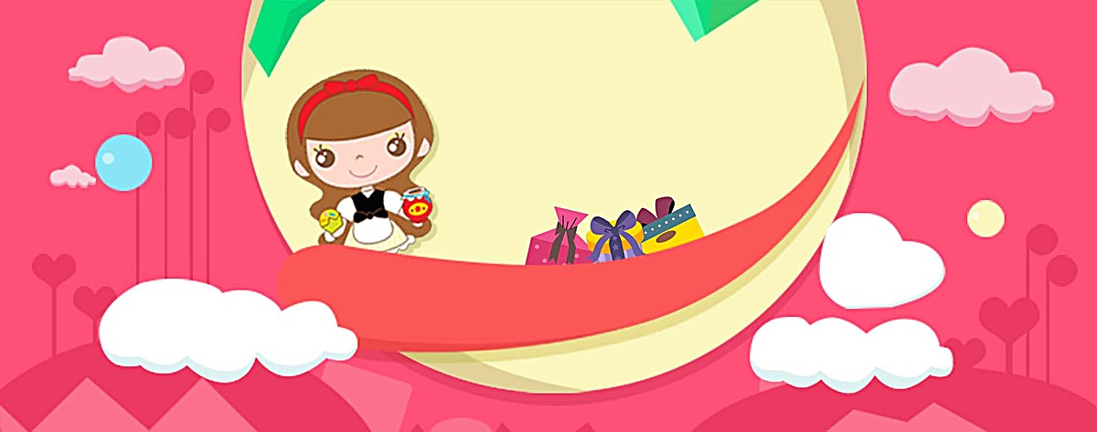 卡通背景_卡通bannerpsd素材-90设计