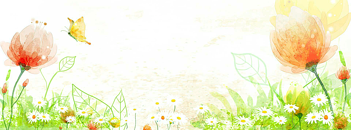 卡通背景_简约清新卡通文具bannerjpg素材-90设计