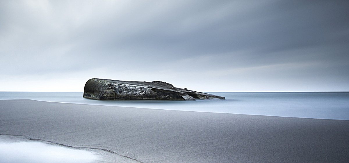 大气简约海滩banner