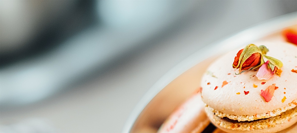 马卡龙食物美食简约背景