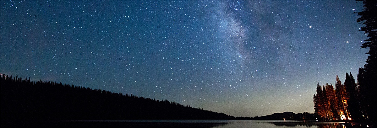 夜晚星空简约浪漫背景