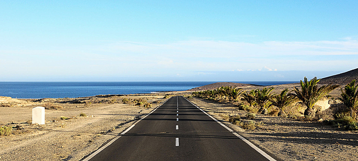 海邊公路背景