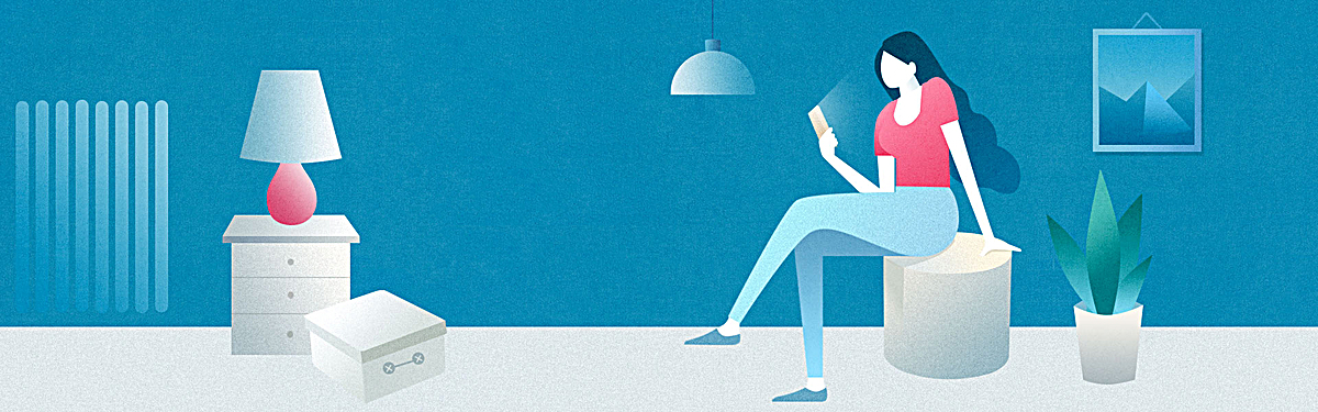 卡通人物背景banner背景图片素材