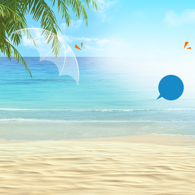 商务夏日旅行psd分层主图背景素材