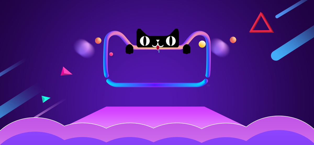 天猫618理想生活狂欢节紫色banner