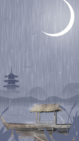 【下雨古风背景图片】_下雨古风高清背景素材