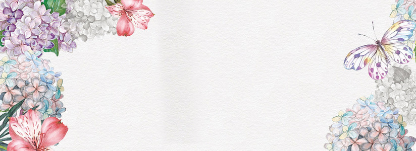 浪漫粉色水墨古风背景图片免费下载_海报ban