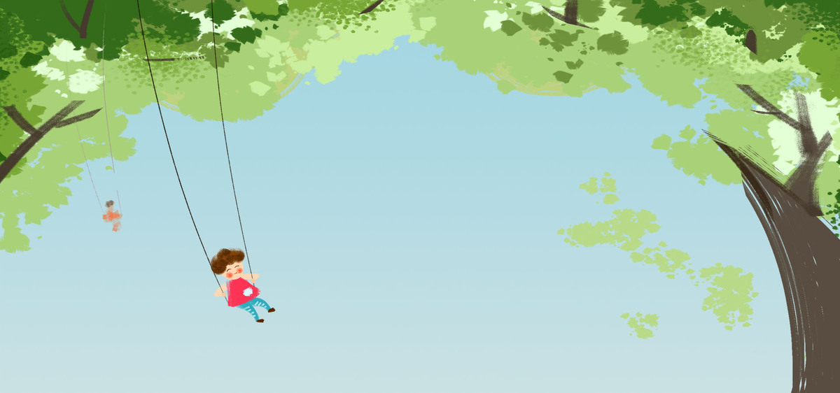 休闲娱乐卡通手绘海报背景_psd素材免费下载_ 1920*900像素(编号