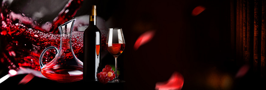 梦幻美食糕点酒红色背景素材背景图片免费下载