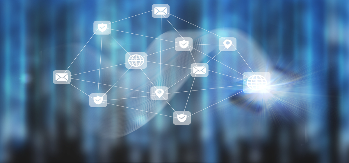 科技生活互联网商务banner蓝色