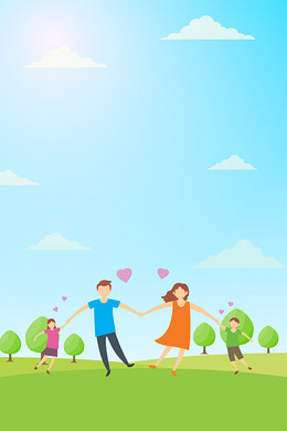 【爸爸妈妈卡通背景图片】_爸爸妈妈卡通高清