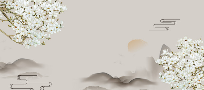 简约大气红色背景邀请函海报背景图片免费下载