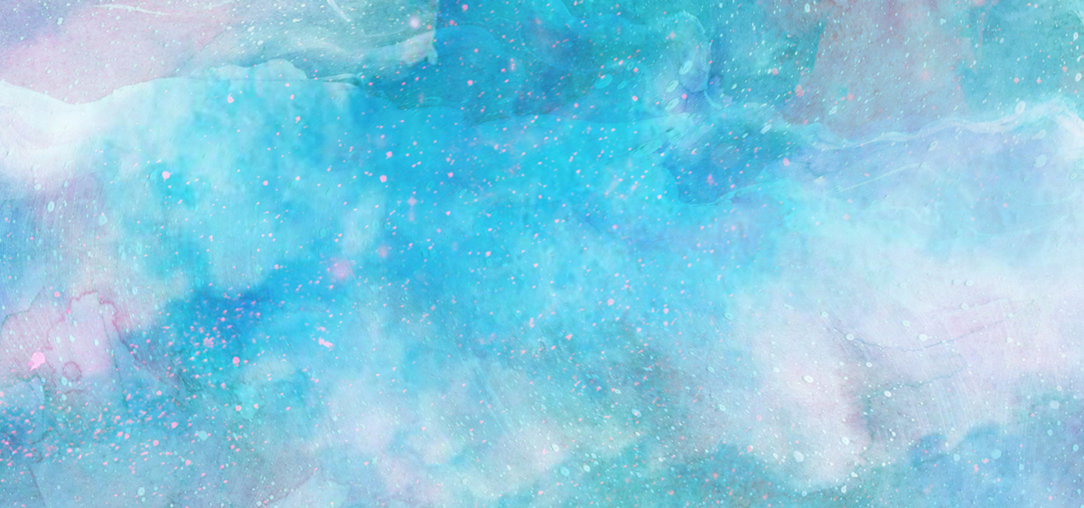 唯美蓝色梦幻星空水彩背景