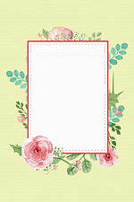 花朵花框背景背景图片 花朵花框背景背景素材图片 千库网