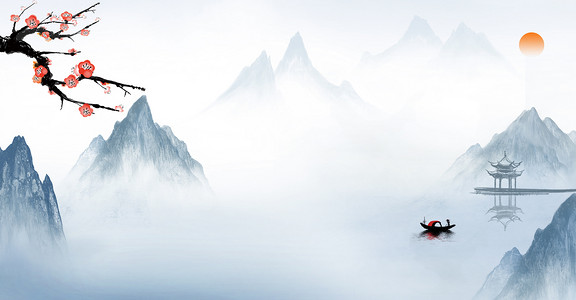 中国古风唯美背景5H背景通用背景图片免费下