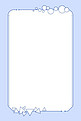 简约风蓝色边框几何图形背景图
