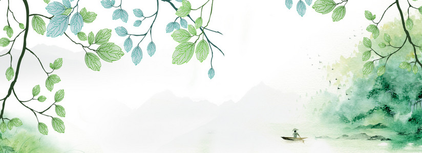 淡雅古风清明时节背景图片免费下载_广告背景