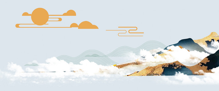 新中国风中式复古房地产