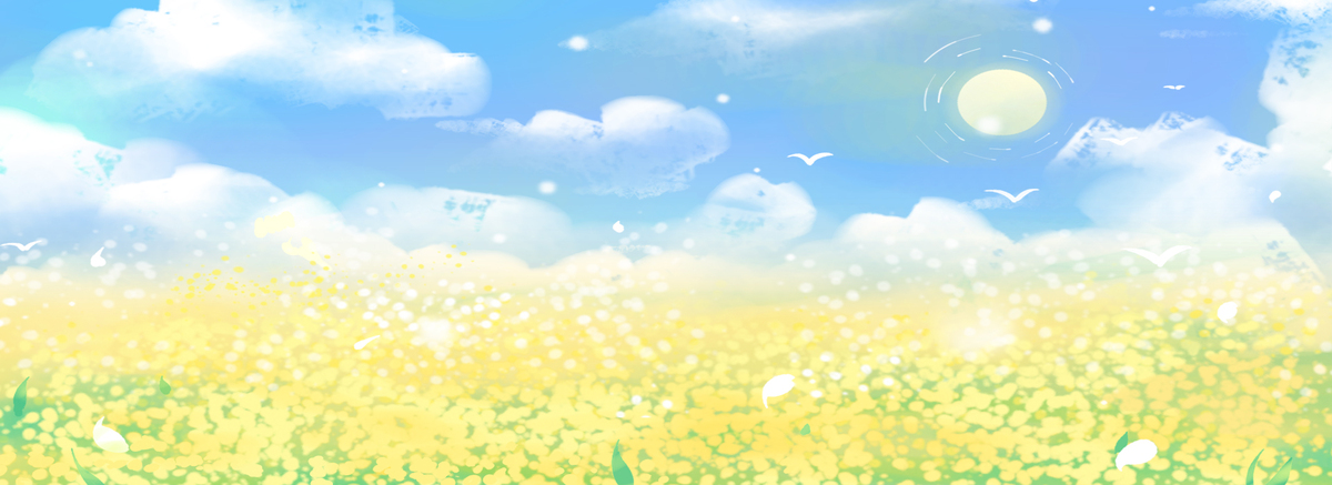 卡通蓝天白云免抠图背景图片免费下载_海报banner/psd_千库网(图片