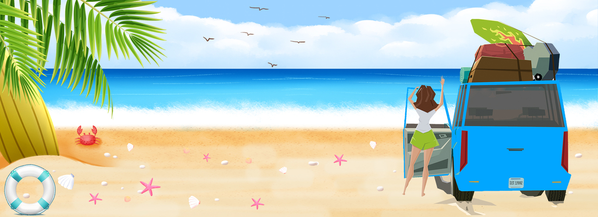 夏日海洋沙滩海报banner