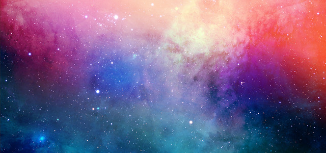 简约宇宙星云星空渐变溶图banner背景
