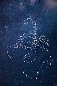 天蝎座星座背景图