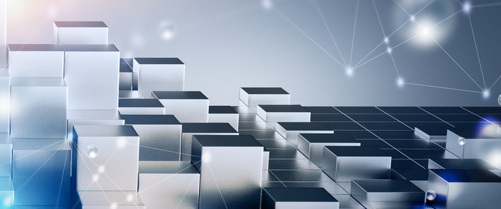 白色科技商务科技感背景