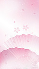 粉色日式美食樱花浪漫背景