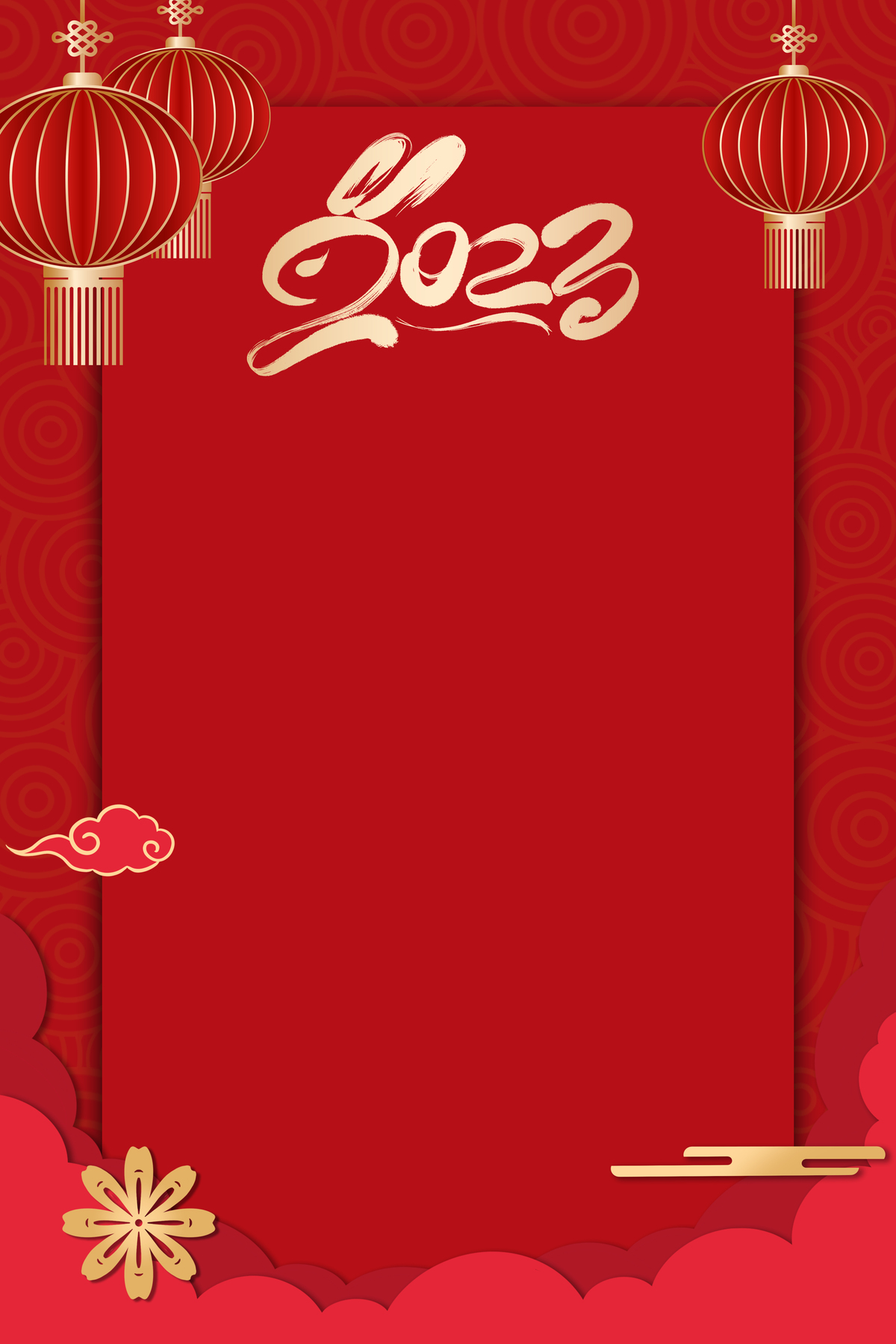 新年喜庆红高清幻灯片背景（6张）,ppt图片 - 51PPT模板网