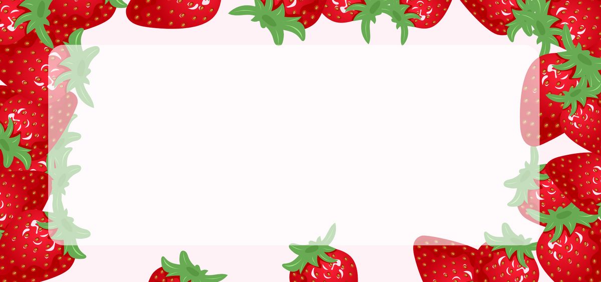 甜蜜草莓蛋糕几何背景