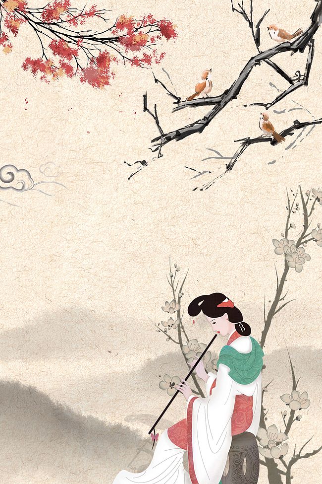 女子古代背景图片_女子古代背景素材图片_千库网